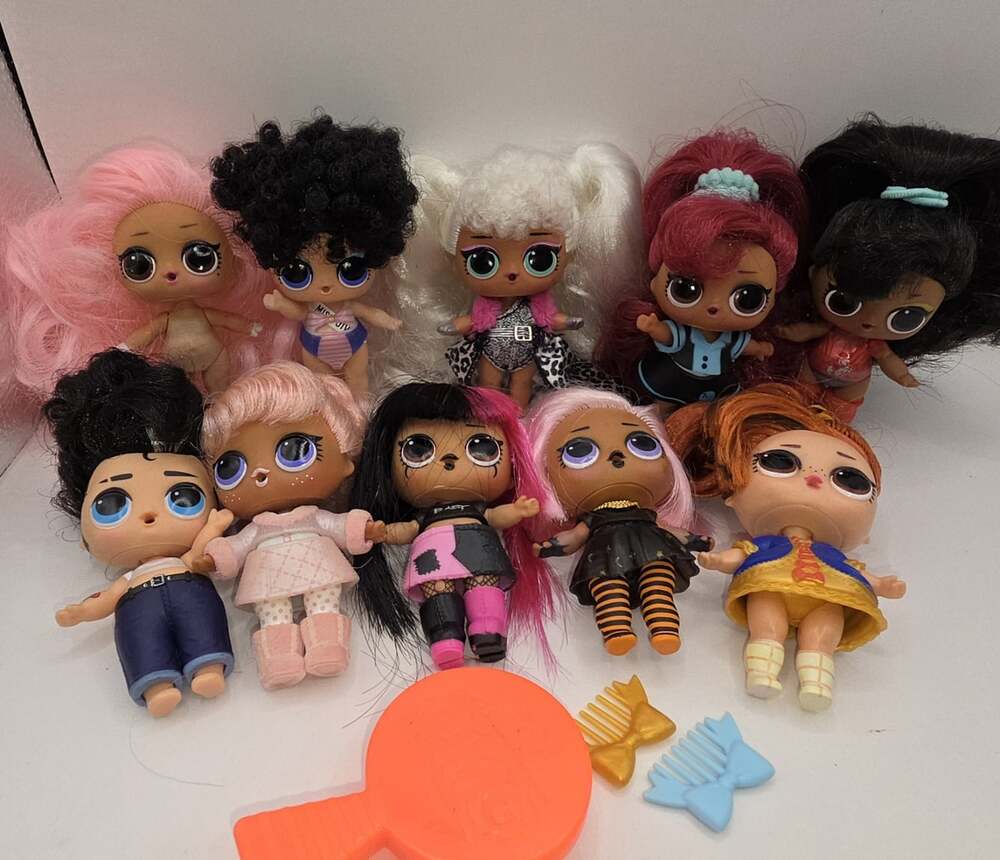 10 Lol Surprise Hairgoals Doll Lot Brushable MGA